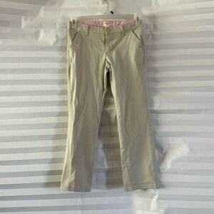 Cat & Jack Beige Straight Jeans Adjustable Waist Girls Size 12 Plus Pants